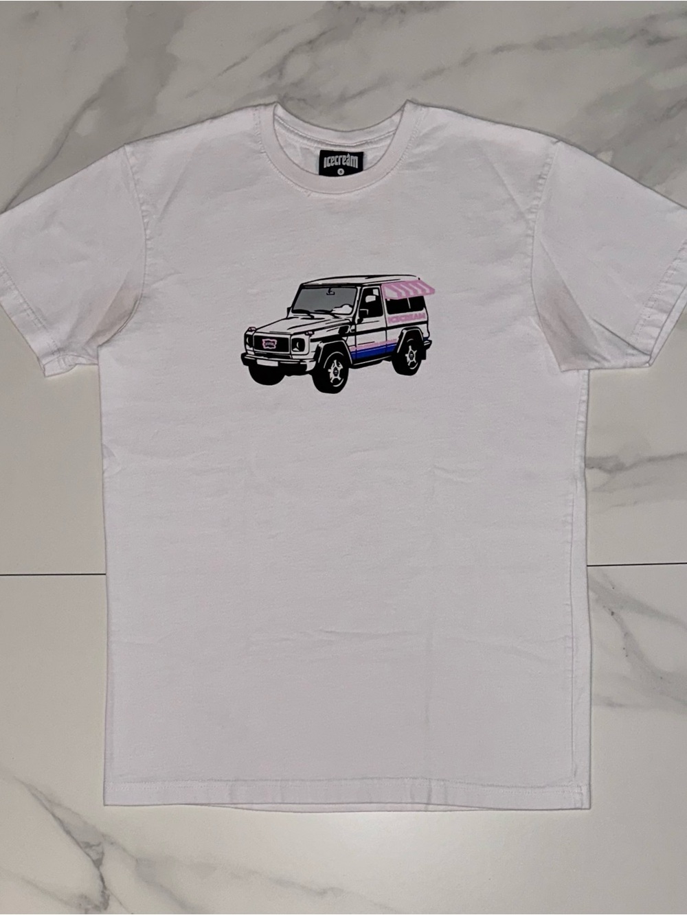 Icecream Wagon G Graphic T-Shirt White Size Small